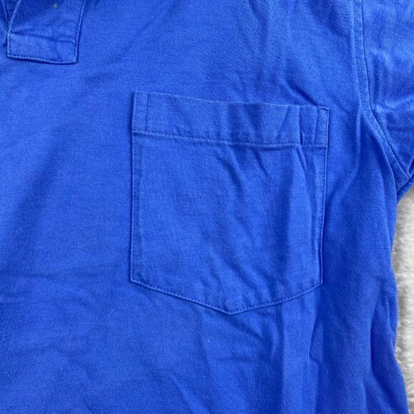 Lands' End Men's Polo Shirt Small Blue Cotton Gorpcore - Picture 7 of 9